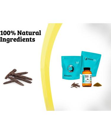 DR WAKDE'S Pippali Powder - 100g | Pure Raw Long Pepper Piper longum | Ayurvedic Herb | Vegan | Same Day Dispatch - Buy Online on GoSupps.com