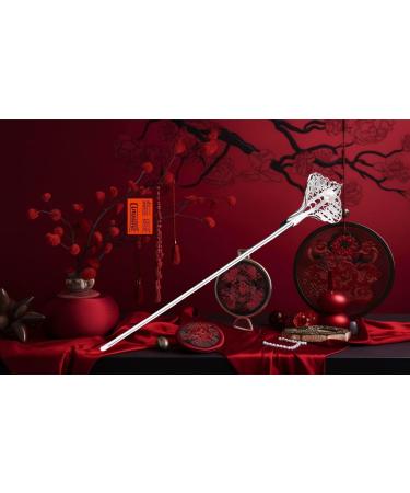 HangErFeng Hair Stick Silver Hairpin Chinese Hanfu Accessories Hair Clip 630 - Buy Online on GoSupps.com