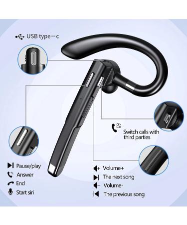 WMWYMX Bluetooth Headset - Wireless One Ear Earphone with Charging Case - Buy Online on GoSupps.com