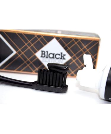 SUPERWHITE Black Edition Activated Charcoal Toothpaste - 75ml | Premium Teeth Whitening & Fresh Breath | Ships Internationally - Buy Online on GoSupps.com