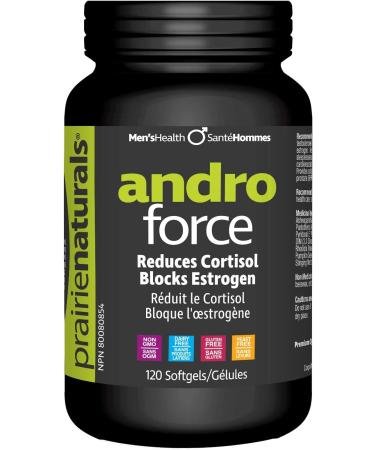 Prairie Naturals Andro-Force reduces stress cortisol and C-reactive protein levels. Supports cardiovascular health. Antioxidant. Supports cognitive function. Aids is difficulty in urination (benign prostatic hyperplasia BPH). Dairy free. Gluten free. Yeas