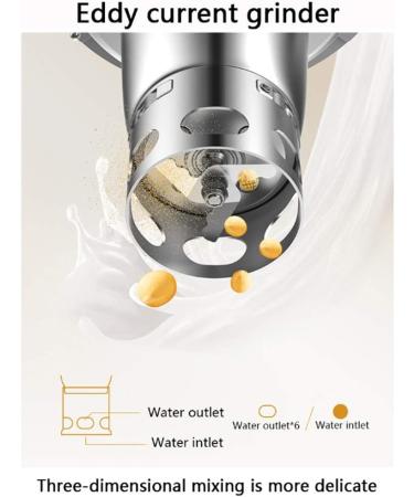 KLJGNCKM 1.2L Automation Soy Bean Milk Machine Soyquick Jam Milk Shake Porridge Grain Grinding Machine Juicer Without Filter - Buy Online on GoSupps.com