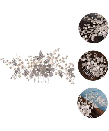 Ipetboom Flower Comb Bridesmaid Abs Crystal Comb Flowers - Buy Online on GoSupps.com