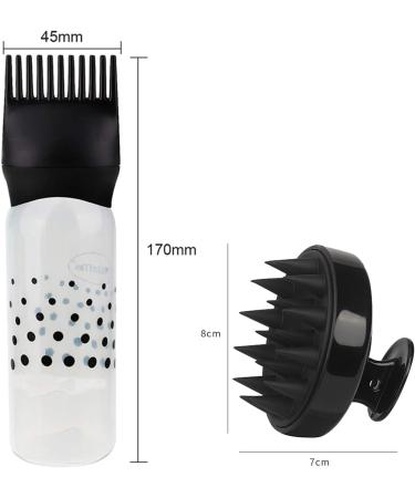 Kaokaohung 3-Piece Hair Care Set: Aarf-Colored Bottle Scalp Massage Brush & 170ml Oil Applicator - Essential Salon Tool - Buy Online on GoSupps.com