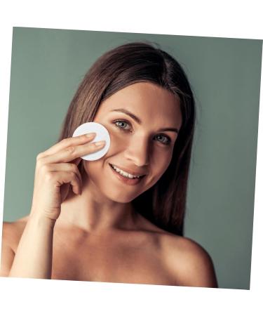 FRCOLOR 3pcs Round Cotton Makeup Remover Pads - Disposable Facial Wipes for Eyelash & Makeup Cleaning - Pure White Cotton Pads - Buy Online on GoSupps.com