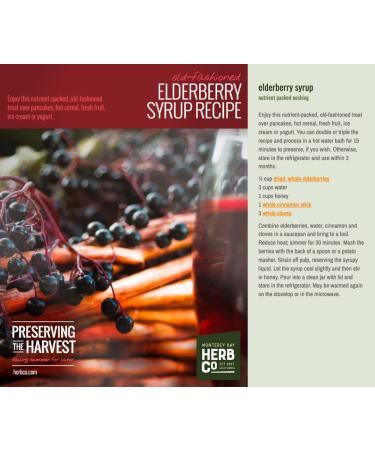 Certified Organic Elderberries - 1 LB Bag by Monterey Bay Herbo Co | Whole & 100% Natural (Sambucus nigra) - Buy Online on GoSupps.com