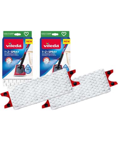 Vileda 1-2 Spray Mop Refill Pack of 2 1-2 Spray Mop Head Replacements Authentic Vileda Mop Head & Dr. Beckmann Carpet Stain Remover | Removes New and Dried-in Stains | Includes Applicator Brush - Buy Online on GoSupps.com