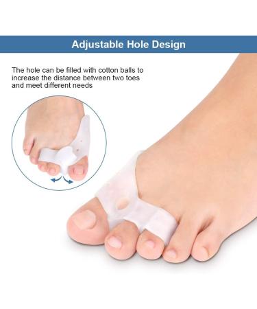 Big Toe Separator Gel Bunion Pads - Toe Spacers for Hallux Valgus & Hammer Toe - Bunion Pain Relief - Men & Women - 1 Pair - Buy Online on GoSupps.com