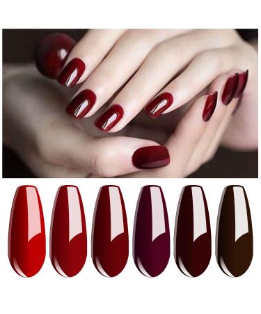 Vishine Mirror Gel Nail Polish Set - 6 Classic Colors | Soak Off UV LED Polish 8ml Set C007 - Buy Online on GoSupps.com
