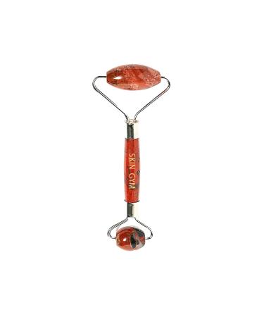 Skin Gym Facial Roller Massager for Wrinkles and Fine Lines Anti-Aging Face Lift Skin Care Beauty Tool Red Jasper