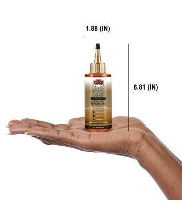 African Pride Black Castor Miracle Hair & Scalp Sealing Oil - 6 oz (Pack of 1) | Moisture Lock & Soothe with Black Castor, Tea Tree, and Soybean Oil - Buy Online on GoSupps.com