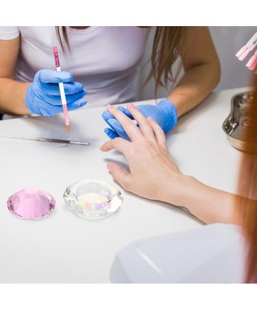 Glass Nail Art Dappen Dish - Crystal Lotus Bowl for Acrylic Powder & Liquid | 7x7cm - Buy Online on GoSupps.com