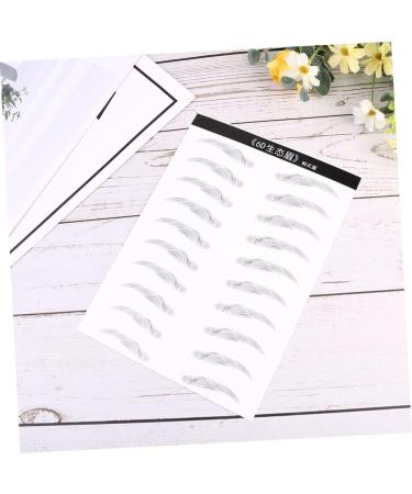 FOMIYES 6 Sheets Pairs Stickers Waterproof Grooming Eyebrow Stickers Transfer Stickers Miss Supplies Simple - Buy Online on GoSupps.com