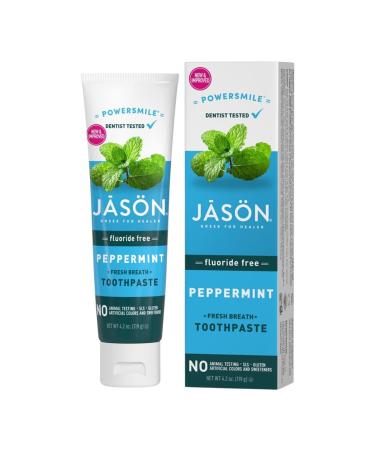 JASON NATURAL COSMETICS Fluoride Free Powersmile Toothpaste 4.2 OZ