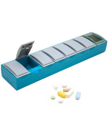 e-Pill Sync Smart Pillbox Automatic Self-Learning Pill Organizer with Missed Dose Alerts No Programming Required Medication Reminder