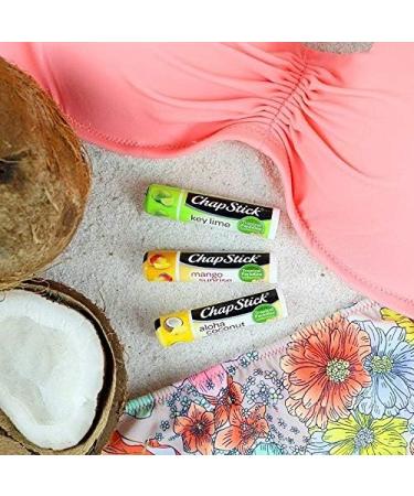 Chapstick Tropical Paradise Collection Aloha Coconut Lip Balm - 12 Pack, 0.15oz Tubes for Hydrated Lips - Buy Online on GoSupps.com