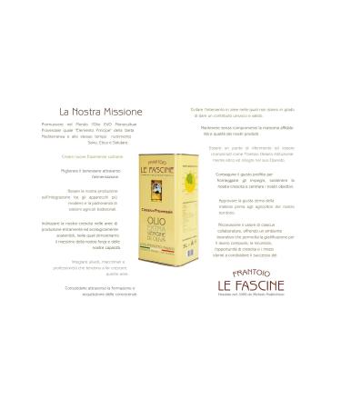 Le Fascine 100% Italian Pugliese Extra Virgin Olive Oil - Premium 5L Can | Authentic Provencal Olives - Buy Online on GoSupps.com
