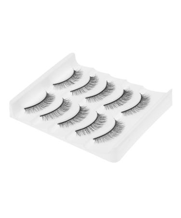 FRCOLOR 5 Pairs Short False Eyelashes Manga False Eyelashes Magnetic Makeup False Lashes 3d Penne Manual 1 count (Pack of 1) Black 3