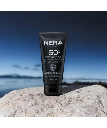 NERA Pantelleria Water Resistant SPF50+ Very High Protection Sunscreen Lotion 50ML - Nourishing Face Sun Cream Lotion with UVA/UVB Filters Prevents Dehydration & Skin Aging - Unisex - Buy Online on GoSupps.com