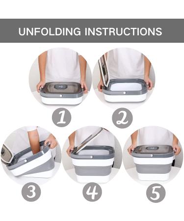 EassyHoo 10LB Pet Food Storage Container with Measuring Cup and Scoop - Grey | 13LB Capacity - Buy Online on GoSupps.com