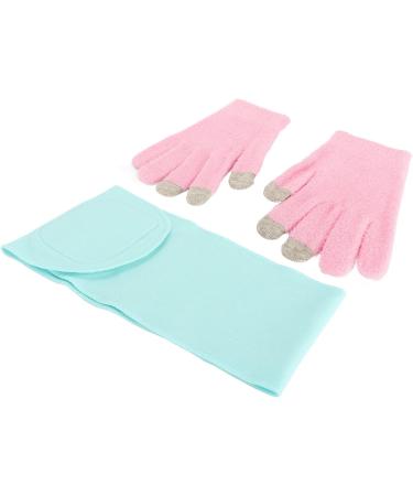 Qukaim Moisturizing Gel Hand Gloves Set Moisturizing Gel Hand Gloves Set with Spa Neck Mask Reusable Hydrating Gel Gloves Touch Screen for Cracked Skin - Buy Online on GoSupps.com