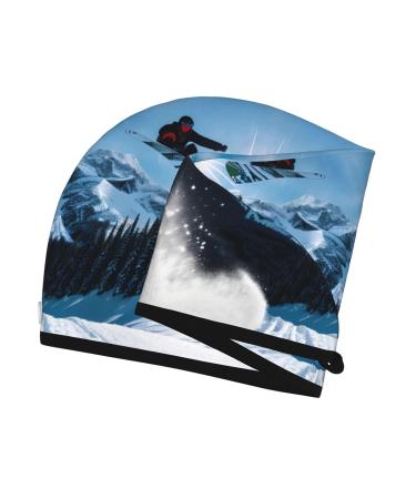 Snowboarding SamLng Coral Velvet Dry Hair Cap | Ideal for Home Travel Pools Beaches & Baths - Shop Now - Buy Online on GoSupps.com