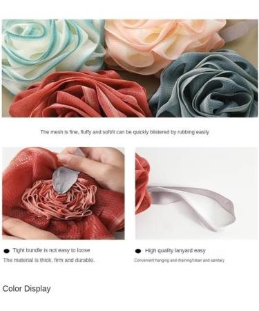Bath Sponges for Adults Bath Sponge Mesh Pouf Bath Sponge Foam Loofah Sponge (Color : 04) - Buy Online on GoSupps.com