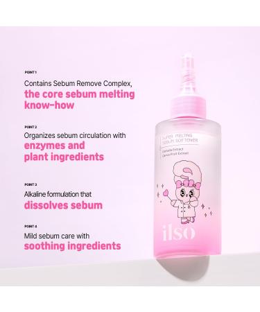 ILSO Super Melting Sebum Softener - Pore Cleansing Solution for Blackheads & Sebum | Korean Skincare | Esther Bunny Limited Edition (Pink - Buy Online on GoSupps.com
