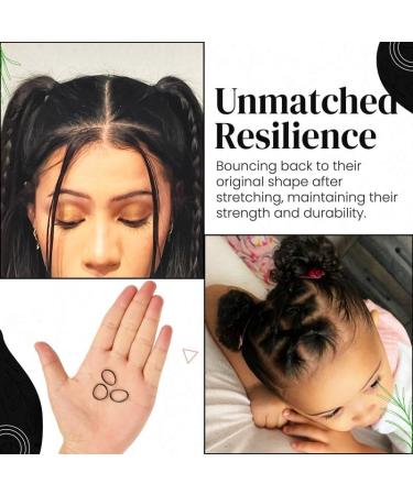 3000 Pcs Black Mini Elastic Hair Bands - Hair Ties & Bobbles for Women and Girls - Buy Online on GoSupps.com