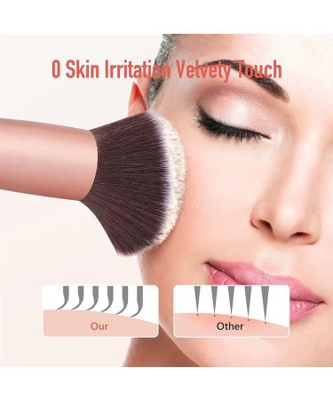 16-Piece BESTOPE Pro Makeup Brush Set - Premium Synthetic Brushes for Blending Face Powder, Blush, and Concealers | Rose Gold - Buy Online on GoSupps.com