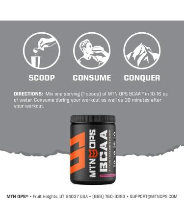 MTN OPS BCAA 2:1:1 Amino Acids Powder - Zero Sugar Gluten-Free - Rapid Muscle Recovery (30 Servings Grape - Buy Online on GoSupps.com