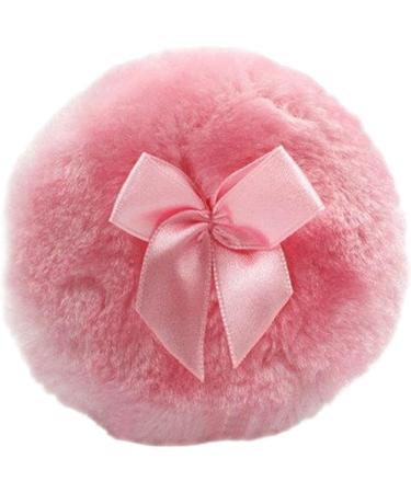 Flufy Plush Powder Puff - Portable Ultra Soft Plush Baby Powder Puff | Plush Baby Flufy Powder Puff with Cute Bowknot | Makeup Puff | Comfortable Kids Body Talcum Powders Puff for Loose Powder Pink - Buy Online on GoSupps.com