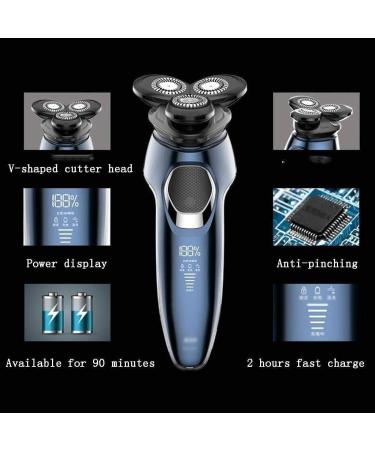 Buy Waterproof Electric Razor for Men | Cordless Rotary Shaver & Beard Trimmer | USB Rechargeable Ideal Gift for Husband & Dad - Buy Online on GoSupps.com