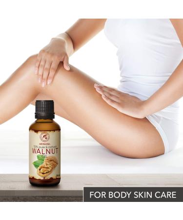 AROMATIKA 100% Pure Walnut Oil 1.7 Fl Oz - Intensive Care for Face, Body, Hair, Skin, Nails, Hands - USA-Made - Ideal for Aromatherapy - Buy Online on GoSupps.com