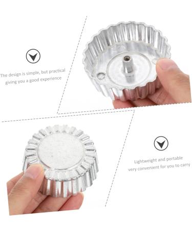 COLLBATH Dough Oil Frying Mold Oil Pier Mold Griddle Non Stick Fry Pan Biscuits De Molde Kitchen Snack Mold Kitchenware Waffles 6.8X6.8X2CM Silver - Buy Online on GoSupps.com