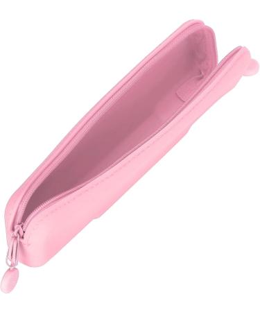 TOPINCN Silicone Pencil Case & Brush Bag - Mini Pink Accessories Organizer for School & Travel - Buy Online on GoSupps.com