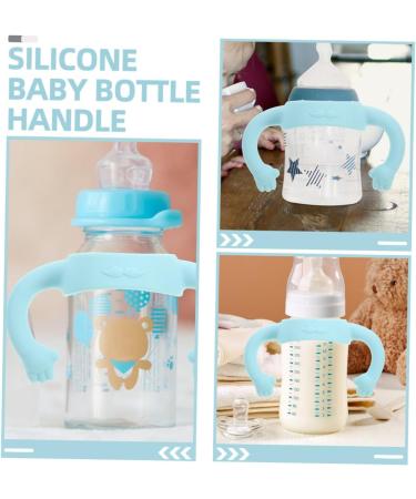 Toyvian 2pcs Bottle Handle Handle Bottle Accessories Grip Milk Bottle Newborn 14.00X5.00X5.00CM Sky-blue - Buy Online on GoSupps.com