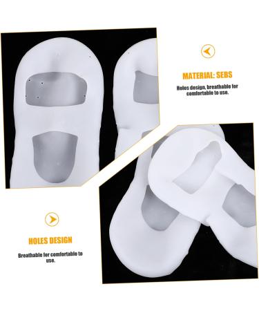 FOMIYES 1 Pair Beach Sock Silicone Moisturizing Socks Cracked Heel Socks Silicone Gel Arch Socks Silicone Socks Silicone Foot Socks Foot Care Socks Protector Men and Women White Spa - Buy Online on GoSupps.com