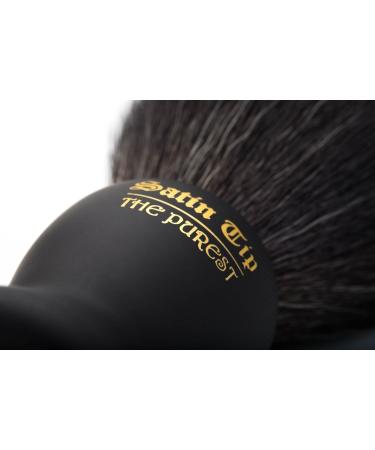 Satin Tip Pure Shave Brush - Synthetic Black Bristles Soft Touch & Case | International Shipping Available - Buy Online on GoSupps.com