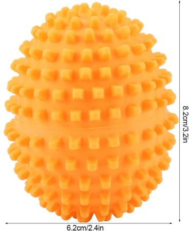 Premium 4-Piece Orange Reusable Dryer Balls | Energy Saving Laundry Solution | Eco-Friendly Home Drying - Buy Online on GoSupps.com