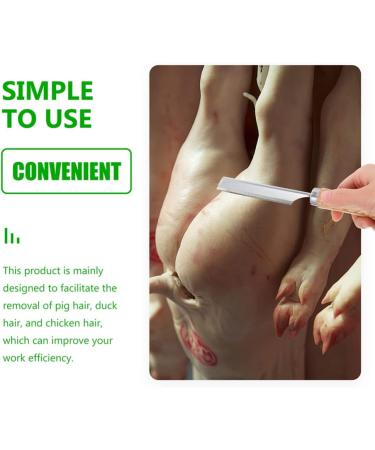 Sherchpry 3-Piece Hair Scraper & Kitchen Razor Set | Durable Stainless Steel Blades | Manual Animal Hair Removal Tool - Buy Online on GoSupps.com