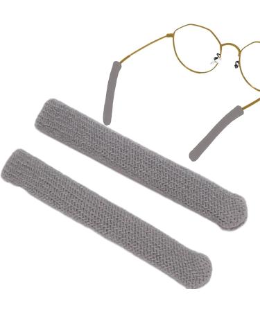 Tacery Glasses Ear Pads | Slip-Proof Knitting Glasses Holders & Elastic Arm Pads - Gray - Buy Online on GoSupps.com