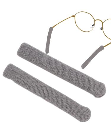Lambo ear pads for glasses-ear pads for knitting glasses non-slip glasses arm pads iron-on-sleeved glasses glasses accessories gray