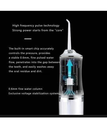 Cordless Water Flosser - Professional Electric Dental Oral Irrigator | 220ML Waterproof 3 Modes - Portable Teeth Cleaner for Home Use - Buy Online on GoSupps.com