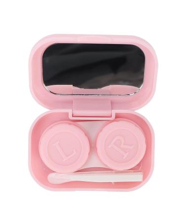 Mini Travel Contact Lens Container Set - Portable Pink Contact Lens Box with Tweezers for Outdoor & Office Use - Buy Online on GoSupps.com