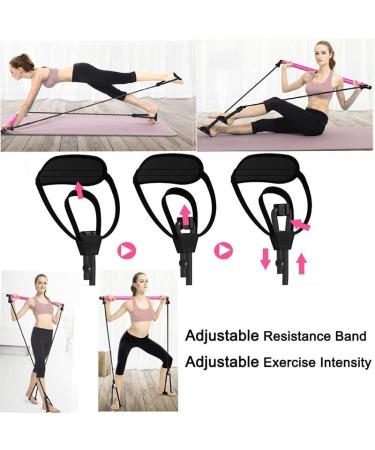 Exercise Resistance Band Yoga Pilates Bar Reformer Kit Pilates Stick Hip Fitness Back Stretcher Home Gym Workout Equipment der2 (D 1 Set) - Buy Online on GoSupps.com