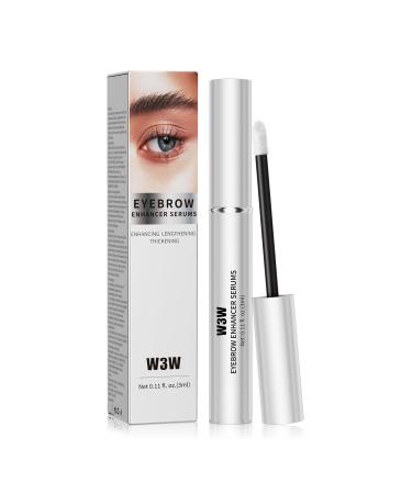 Natural Eyebrow Growth Serum To Grow Brows for Women Fuller Thicker Longer Brows 3ML Plant Extracts Enhancer Visible Growth in 4 Weeks Vegan & Cruelty-Free White