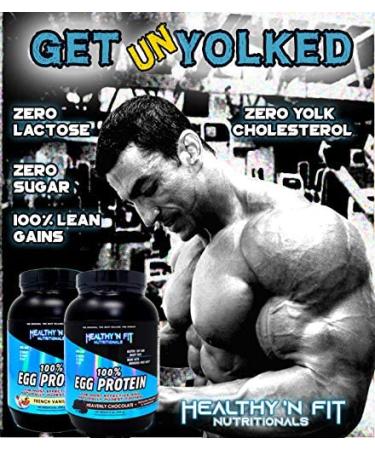 Healthy N Fit 100% Egg Protein - Chocolate 2lb | Lactose Free, Sugar Free, Naturally Sweetened - Buy Online on GoSupps.com