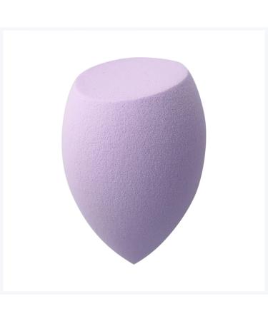 Powder puff 1Pc Cosmetic Puff Powder Smooth Women's Makeup Foundation Sponge Beauty Make Up Tools & Accessories Water Drop Blending Shape Face powder puff (Size : Miter cut purple)