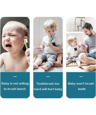 2PCS Kids U-Shaped Silicone Toothbrush Set for Toddlers and Children (Ages 2-6) - Food Grade Soft Bristles - 360 Oral Teeth Cleaning Design - Buy Online on GoSupps.com